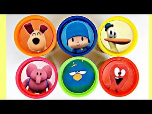 Aprende Los Colores con Play doh, Let's Go POCOYO, Pato y Fred