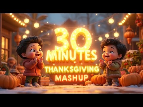 Thanksgiving Mashup for Kids 🎉 | Fun Nursery Rhymes & Songs for Toddlers