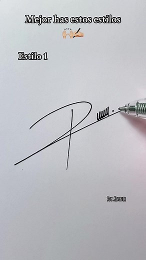 Ideas para la letra R en tu firma ✍🏼😎
