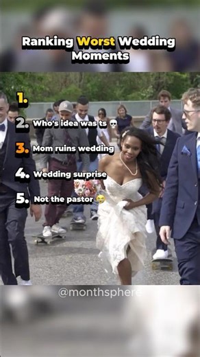 Ranking Worst Wedding Moments #shorts