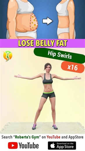 Flatten Your #belly in Just 5 Weeks with #standingabsworkout ‪@RobertasGym‬ #weightloss #homeworkout
