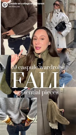10 capsule wardrobe fall essential pieces 🐻🤎 #falltrends #fallFashion #falloutfits #outfitinspo #falljacket