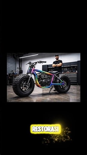 This Bicycle Became a Motorcycle 😱 #shorts