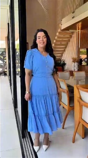 Vestido chiffon acetinado M G GG G1 G2