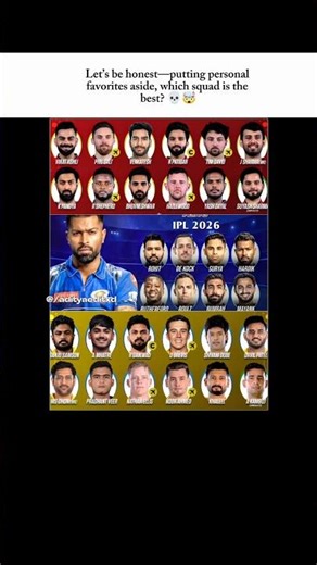 Okay — Rate all three squad on the scale of 1-10. RCB x csk x mi 📈🗿❤️‍🔥