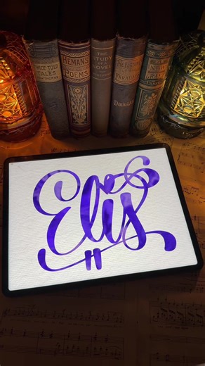Replying to @Elízabeth Carrasquel writing the name Elis in this bold purple cursive 💜✨ Elis is such a beautiful and distinctive name — simple, elegant, and quietly powerful. There’s something about it that feels timeless and confident, the kind of name that stands out without needing to try 💫 If your name is Elis, I hope you see this and realize just how incredible it looks written out. And if you know someone named Elis, tag them below or send this to them so they can see their name shining l