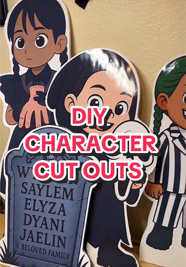 Super Easy Foam Board Character Cut Outs for Parties