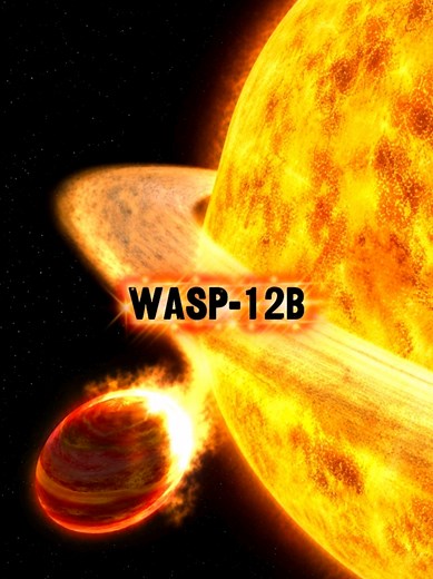 WASP-12b: el exoplaneta gigante devorado por su estrella