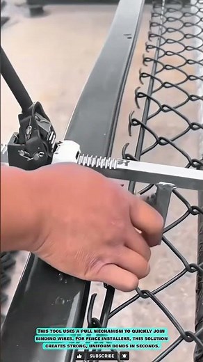 Fence Tie Installation Tool for Securing Harmonica Wire Fencing #innovationtools