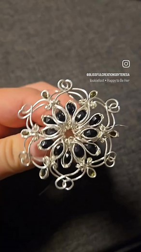 Just truly grateful I get to live this life. It has not been an easy journey. But I am so happy to be here. Finally had the opportunity to recreate my lotus/snowflake/mandala design and I definitely did not pass it up! Pieces like this take an incredible amount of time and patience. And a little bit of magic, of course. Setting them tiny gems ain't no joke! Worth every moment 💜✨️ #blissfulcreationsbyteresa | Blissful Creations