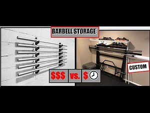 DIY Barbell Storage Rack - Detailed Build and Plans - Home Gym Organization