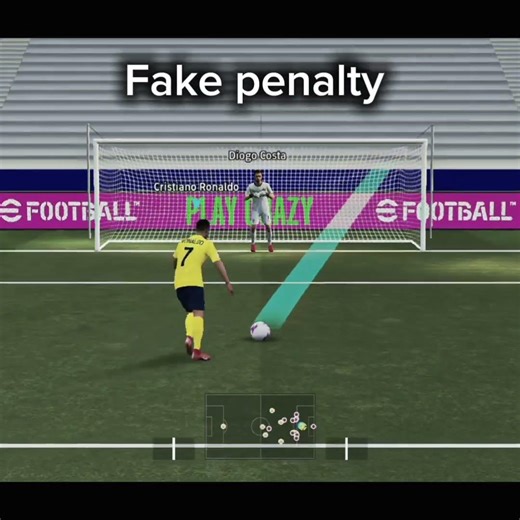 fake penalty tutorial #fifa #pes #football #pess #football25 #soccer #ffootball #fifamobile #ronaldo