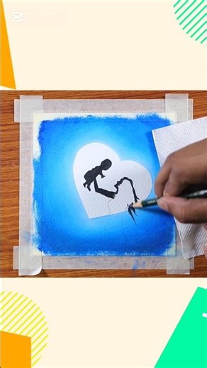 Easy_Mother_s_Day❤️_Drawing_for_Beginners_Drawing_with_Oil_Pastel||Art With AK@artarena #shorts #art