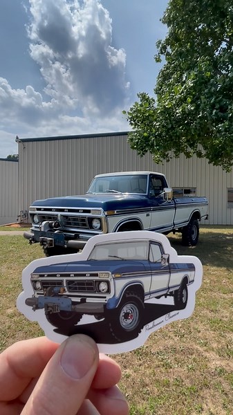 Had stickers made of my favorite truck 🤩🤩 I have about 70 left if anyone wants one. You can order online or even better drop by the shop and hang out for a bit. #ford #fomoco #fordtrucks #fordhighboy #classic #classictrucks #oldschool #vintage #vintage4x4 #vintage4wd #dentside #highboy #f250 #offroad #4wd #4x4 #farmtruck #worktruck #oldschool #texas #america #vintageford #warn #roadrunnerclassics | Roadrunner Classics