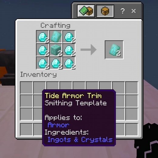 how to duplicate tide armor trim in minecraft