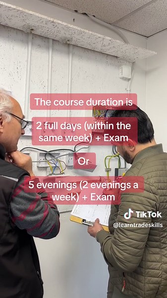 This is our 18th Edition Wiring Regulations Course #fyp #electrician #trades #electriciansoftiktok #careertok