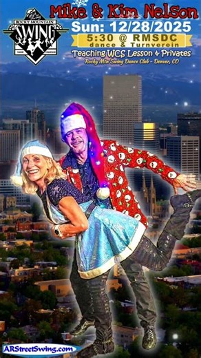WCS Lesson: Jingle your way over for a playful, musical West Coast Swing Lesson. Denver, CO