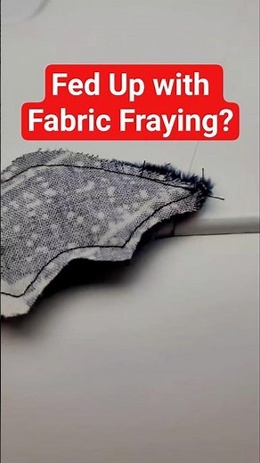 Fed up with Fabric Fraying? I know the perfect solution to the problem! #sewingtips #sewing