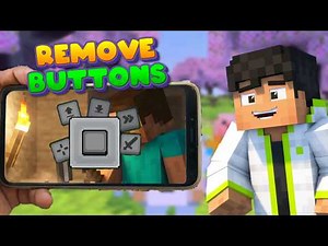 EASIEST WAY TO Hide Buttons In Minecraft PE 1.21+