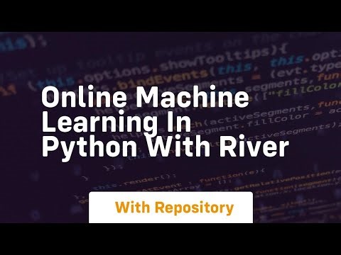 Online machine learning in python with river