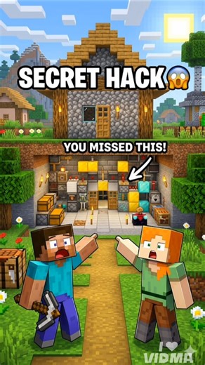 SECRET Minecraft Hack You Missed 😱🔥” #minecraft #minecraftshorts