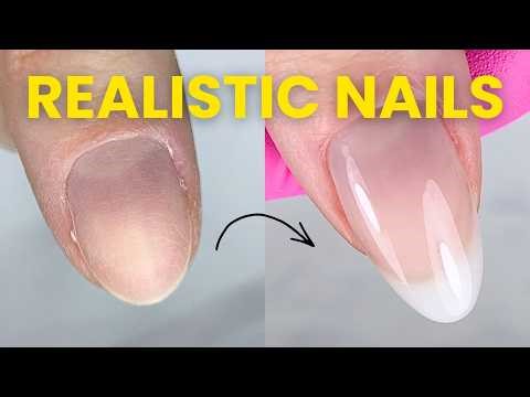 Realistic Nail Extension 😲 with Hard Gel