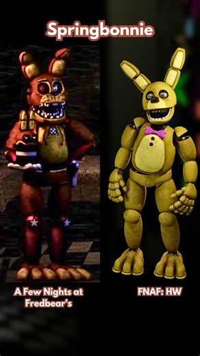 A Few Nights At Fredbear's Vs FNAF Games