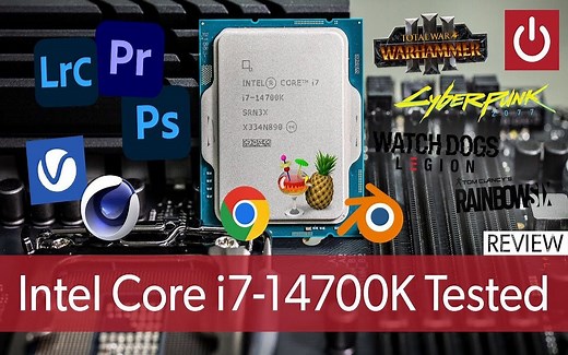 酷睿i7-14700K评测对比锐龙9 7900X与其他CPU【PCWorld】