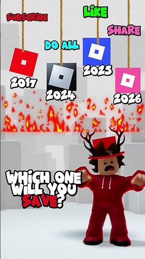 Which ROBLOX LOGO will you SAVE?😰😱 #robloxshorts
