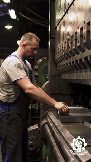 Precision Metal Fabrication: Expert Press Brake Operator at Work 🏗️ #buruh