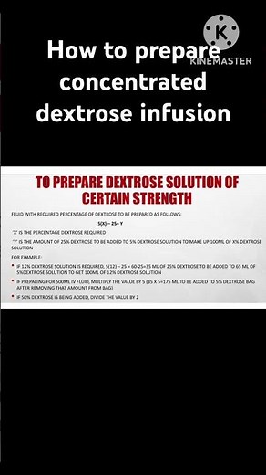 How to prepare concentrated dextrose infusion in the NICU #nicu #dextrose