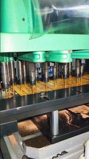 Multi Spindle Brass Parts Tapping Machine #tapping