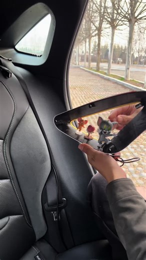 Modified Triangular Car Window Effect for Cat and Mouse Theme