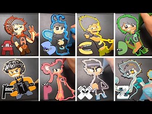Drawing Alphabet Lore Human(A-Z...), pancake art challenge, (FNF Music), abcdefghijklmnopqrstuvwxyz