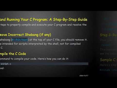 How to Fix the syntax error near unexpected token '(' in Linux When Running C Programs