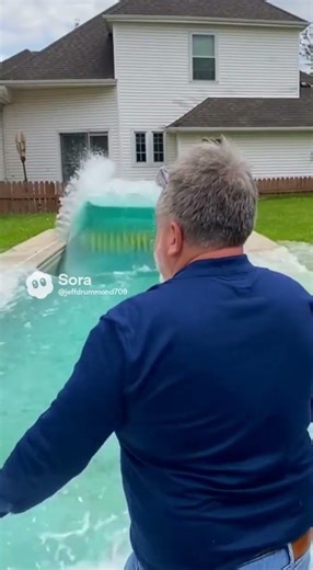 ￼ Backyard wave pool