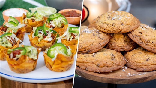 Try these Cowboys and 49ers-inspired taco bites and cookies