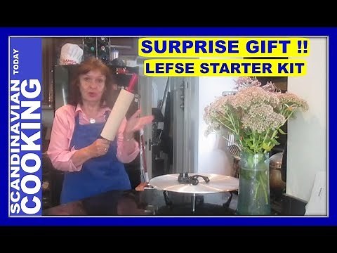 Unboxing Lefse Starter Kit To Make Norwegian Lefse Recipes #lefserecipes