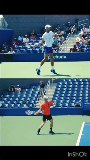 Djokovic vs Murray Forehand 🔥 Who Wins? 🎾 #shorts