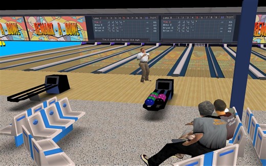 看一场2001年的PBA保龄球四人公开赛对决（PBA Bowling 2001 CPU演示）