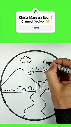 Easy Landscape Drawing, How to Draw a Landscape #howtodraw #easydrawings #howtodraw #art