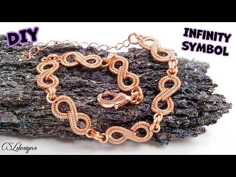 Wirework Infinity symbol tutorial ♾️⎮For bracelets, necklaces, earrings, charms and more 😃