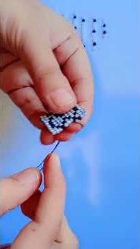 Loom or Brick stitch Pattern ✨ 31 ✨ Mini Tutorial #diy #beading #beadingforbeginners