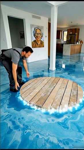 THIS FLOOR IS JUST CRAZY 😱 Epoxy marine floor “Aquarium”
