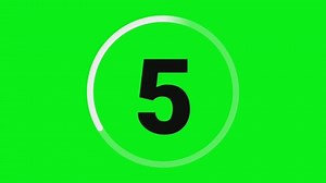 Timer countdown motion graphic, with green screen background. Suitable for many video promotion