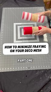 Watch and learn how to minimize fraying on your deco mesh with a wood burner—step-by-step tutorial! | BBCrafts