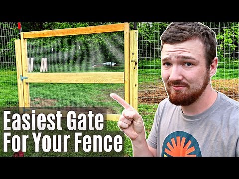 Build A CHEAP Fence Gate That Anyone Can Do!