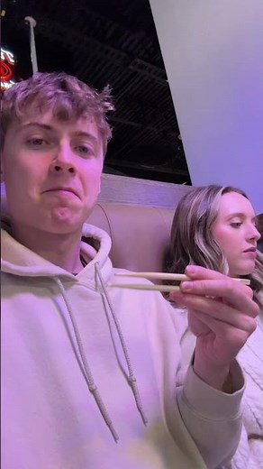 Cutest couple moment at dinner