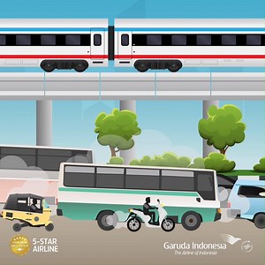 Say goodbye to congested road travels with Jakarta’s new train system that connects to the airport! Plan for a stopover at Indonesia’s bustling capital now when you book your flight to other destinations via Jakarta! www.garuda-indonesia.com/sg #GAExploreBeyond | Garuda Indonesia