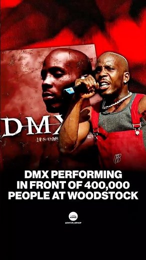 DMX playing in front of 400,000 people at Woodstock 1999 🤯 #dmx #rap #hiphop #viral #freestyle